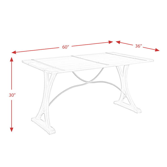Callista Folding Top 5PC Dining Set-Table and Four Chairs