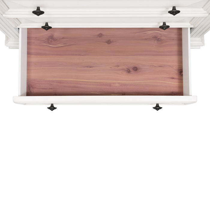 Calloway Chest Antique White Color - Maxx Save 