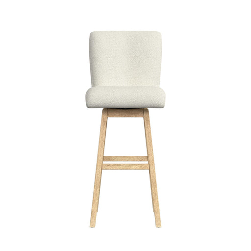 Cambrie UPH Swivel Bar Stool with Beige Boucle in Natural (2 Per Carton) - Maxx Save 