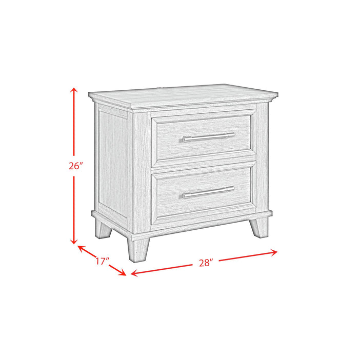 Canterbury 2-Drawer Nightstand with USB - Maxx Save 