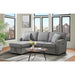 Caracas Sectional Sleeper Chofa with Pull Bed, Drop Table & USB in Palmer Grey - Maxx Save 