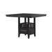 Jaden Square Counter Height Table with Storage Espresso - Maxx Save 