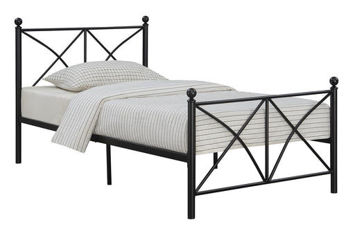 Hart Twin Platform Bed Black - Maxx Save 