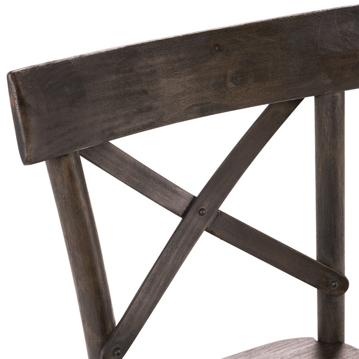 (D210-43C) Coronado- Side Chair (2/Ctn)- Chocolate