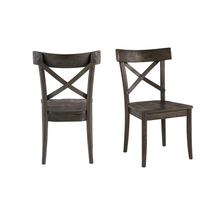 (D210-43C) Coronado- Side Chair (2/Ctn)- Chocolate - Maxx Save 