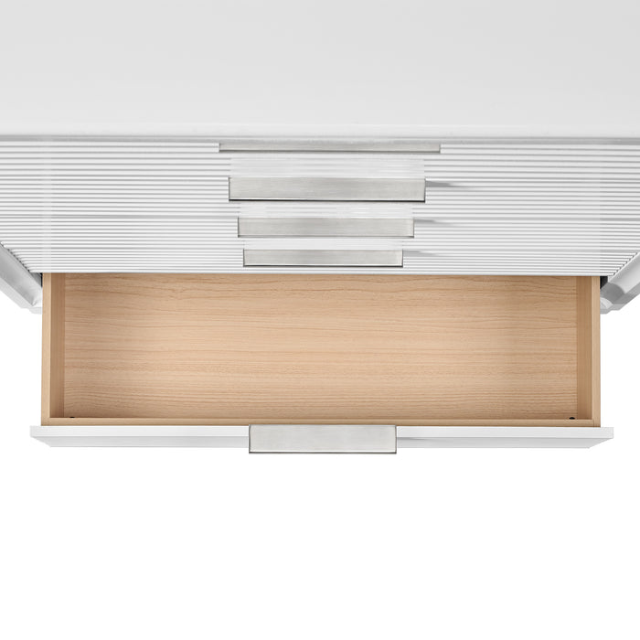 Denmark 5-Drawer Chest in White - Maxx Save 