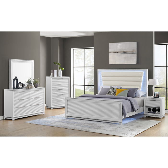 Denmark 6-Drawer Dresser in White