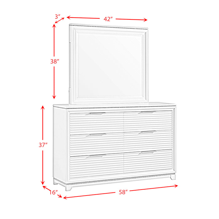 Denmark UPH Bedroom Set with Lights - Maxx Save 