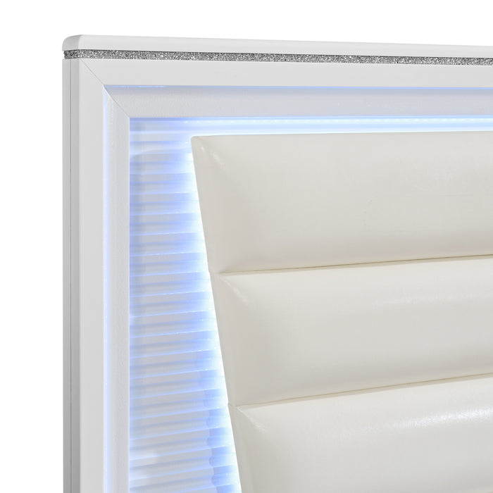 Denmark UPH Bedroom Set with Lights - Maxx Save 