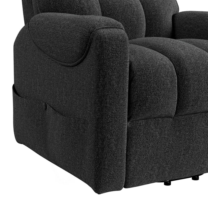 Desoto Power Lift Chair in Sahara Black - Maxx Save 