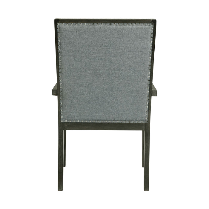 Donovan Upholstery Arm Chair Dark (2 Per Pack)