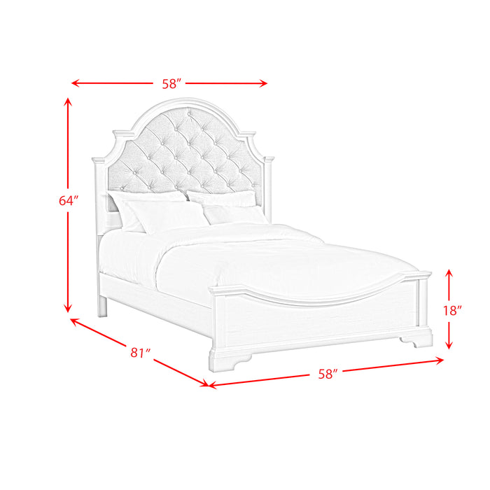 Eastwood Youth UPH Bedroom Set in Off-White - Maxx Save 