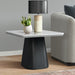 Edison End Table in White and Black - Maxx Save 