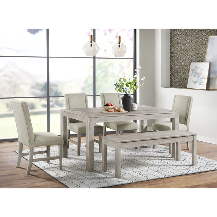 Eleanor Dining Bench in White - Maxx Save 