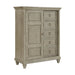Whit-Ash 5-Drawer Door Chest in Light Grey - Maxx Save 