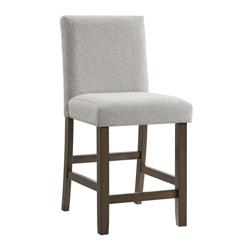Seneca Counter Side Chair with Grey Fabric in Brown (2 Per Carton) - Maxx Save 