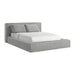 Rosebery UPH Bed with 2 Pillows in Light Grey Corduroy - Maxx Save 