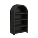 Ridgemont Open Bookcase in Black with Grain - Maxx Save 