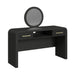 Ridgemont Dressing Table and Mirror in Black with Grain - Maxx Save 