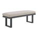 Playa Dining Bench - Dark Grey and Olefin Beige - Maxx Save 