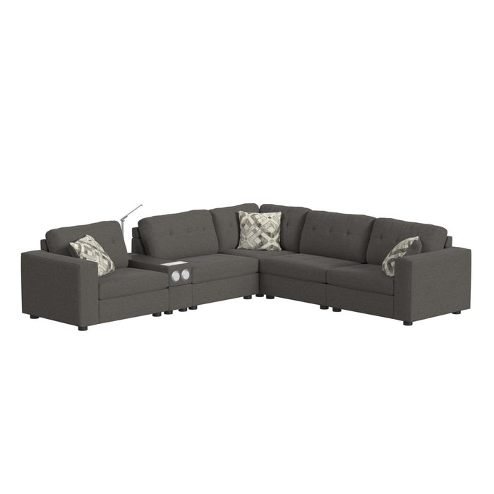 Options One LHF Chair in Palmer Plus Ash with 1 Pillow 20"ÔøΩ