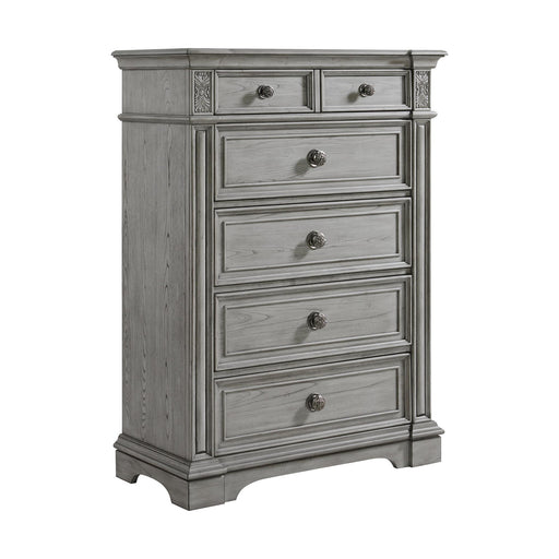 Glenmore 5-Drawer Chest in Aged Grey - Maxx Save 