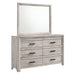 Ellen Dresser & Mirror Set White - Maxx Save 