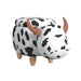 Cow Storage Stool in White and Black - Maxx Save 