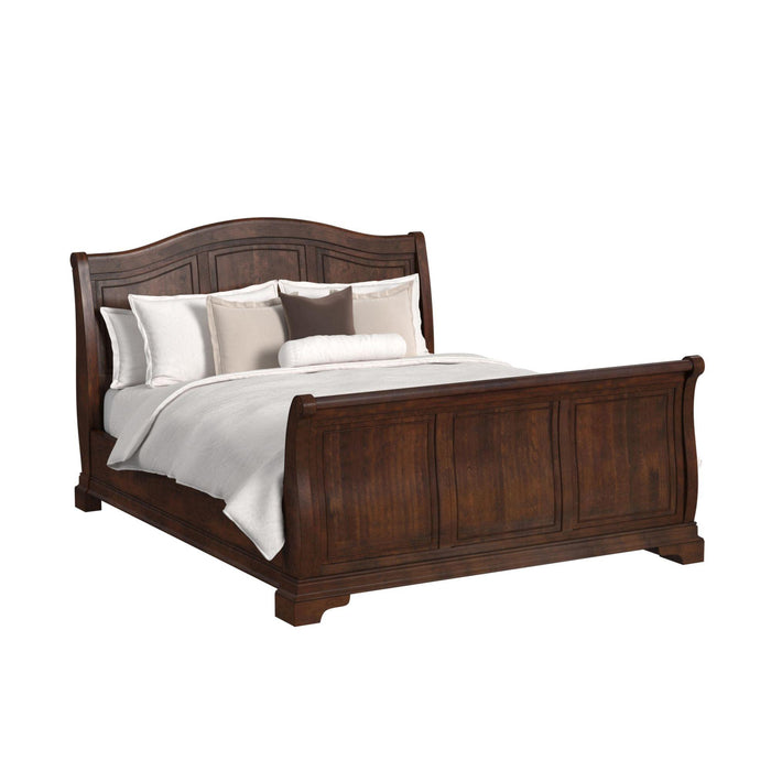 Cameron Cherry Sleigh Bedroom Set - Maxx Save 