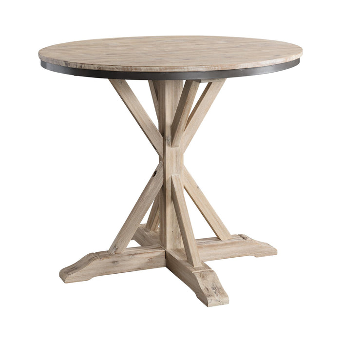 Callista Round Counter Height 5PC Dining Set-Table and Four Stools