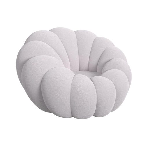 Bubble Swivel Chair and Ottoman in Grey - Maxx Save 