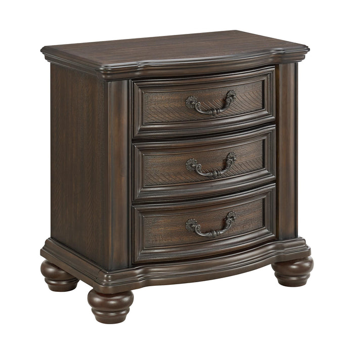 Brunswick 2-Drawer Nightstand with USB in Mahogany - Maxx Save 