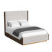 Brisbane UPH Bed with Boucle Beige and LED - Maxx Save 