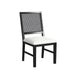 Bahama Breeze Dining Chair with White Fabric in Black (2 Per Carton) - Maxx Save 