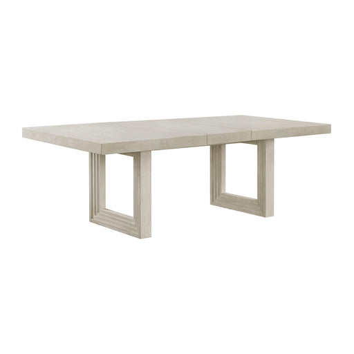 Avalanche Rectangular Dining Table with 18" Leaf in Antique White - Maxx Save 