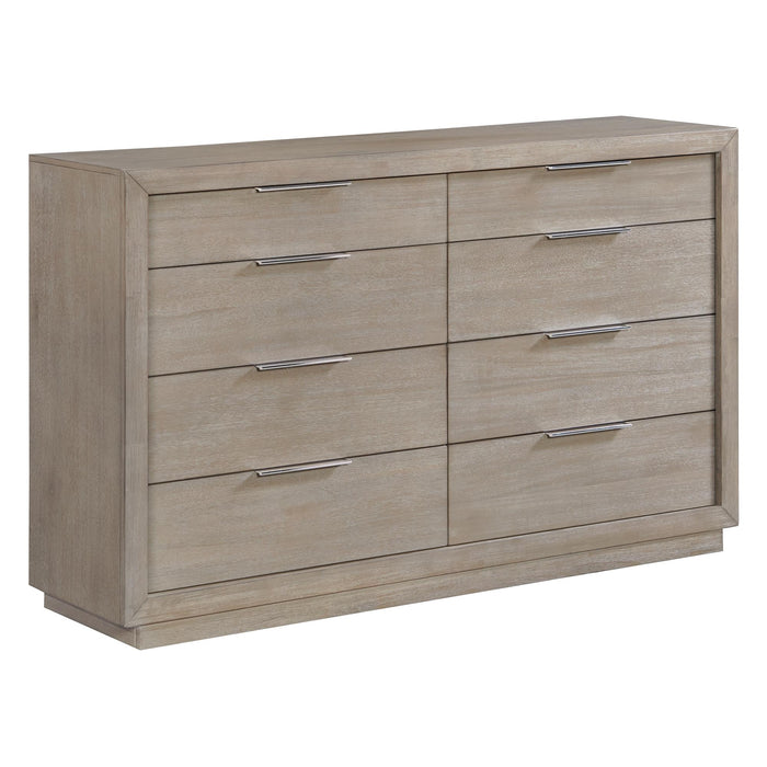 Arcadia 8-Drawer Dresser in Grey - Maxx Save 