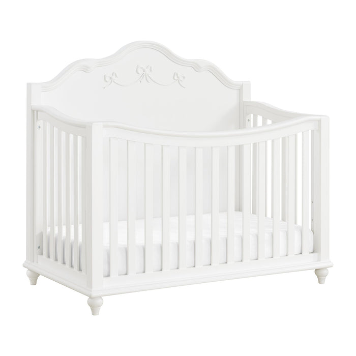 Alana Crib with Guardrails in White - Maxx Save 