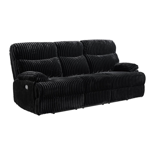 Admiral 2PC Living Room Set in Masis Black-Sofa & Loveseat - Maxx Save 