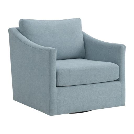 Acacia Swivel Chair in Freya Light Blue - Maxx Save 
