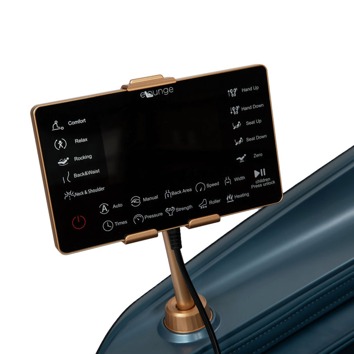 Enrich Massage Chair in Navy PU - Maxx Save 