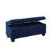 Ethan 3Pk Storage Bench with 2 Ottoman in Heirloom Blue (ISTA3A) - Maxx Save 