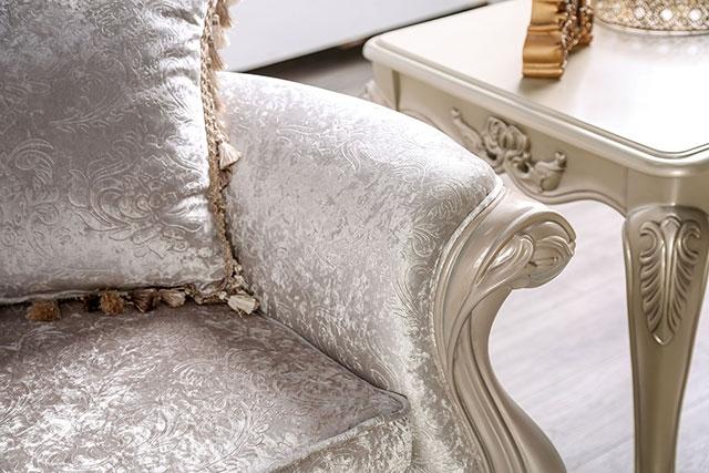 Acapulco White & Espresso Sofa - Maxx Save 