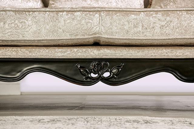 Acapulco White & Espresso Sofa - Maxx Save 