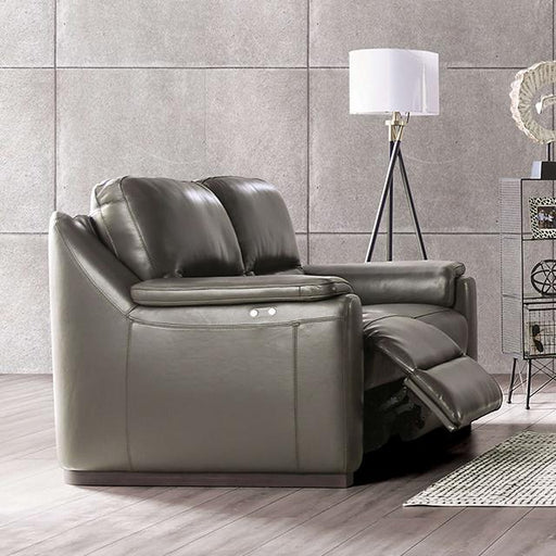ALTAMURA Power Loveseat, Gray & Beige - Maxx Save 