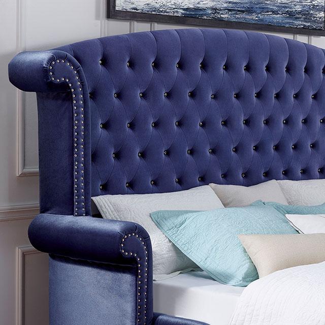 Alzir Bed Grey & Blue - Maxx Save 