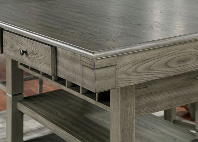 ANAYA Counter Ht. Table, Gray - Maxx Save 