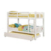 Cameron Dark Walnut, White & Gray Full/Full Bunk Bed - Maxx Save 