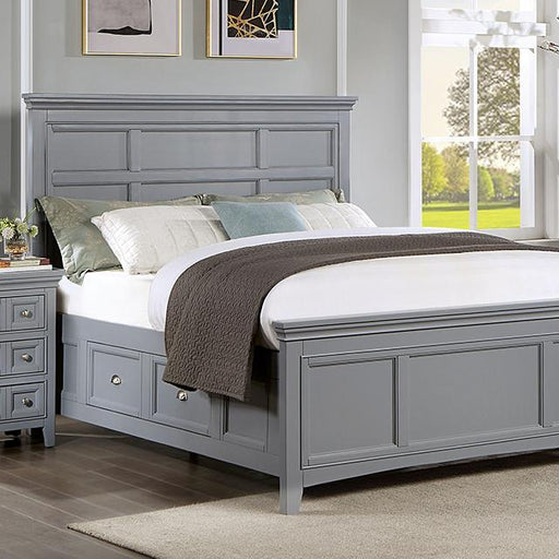 CASTLILE Queen Bed, Gray - Maxx Save 