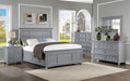 CASTLILE Night Stand w/ USB, Gray - Maxx Save 