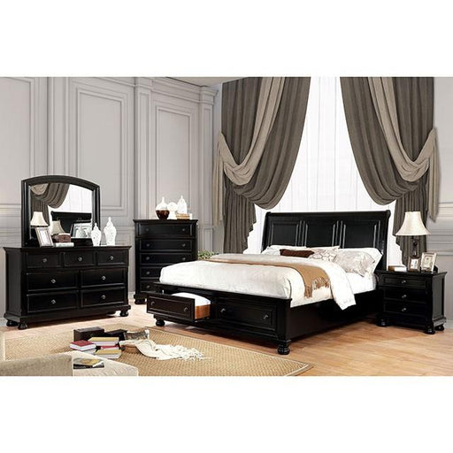 Castor Bed Black, Chrome, & White - Maxx Save 